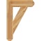 Ekena Millwork Traditional Craftsman Rough Sawn Bracket, Western Red Cedar, 6"W x 26"D x 38"H BKT06X26X38TRA04RWR - alternate 2